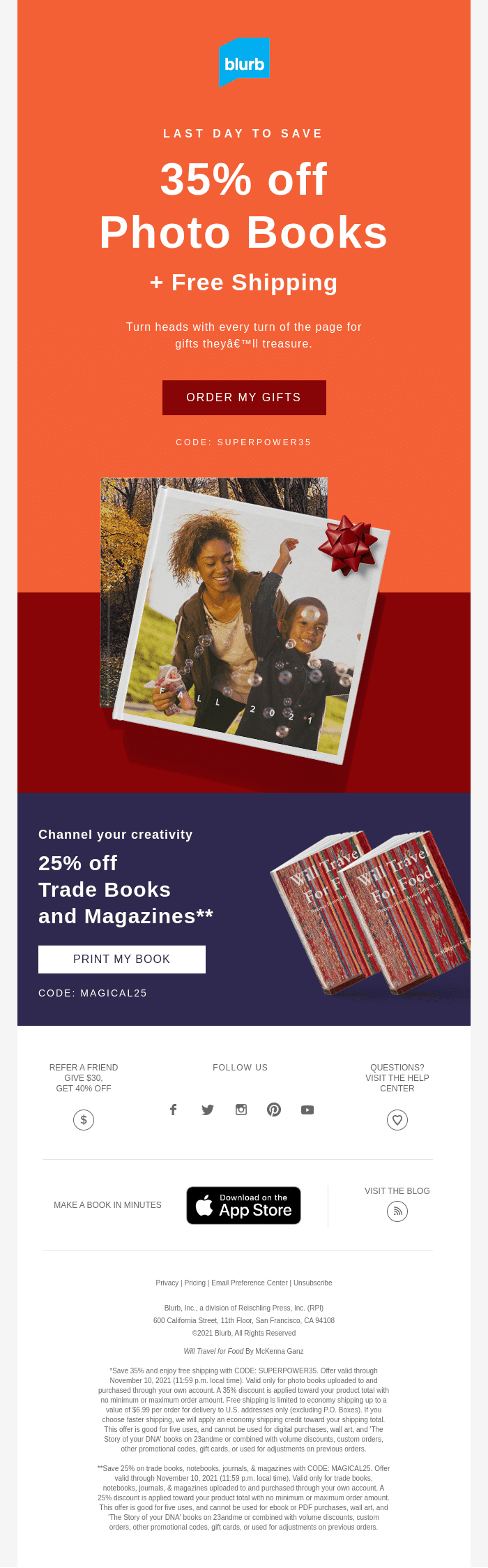 Show family and friends your creative side