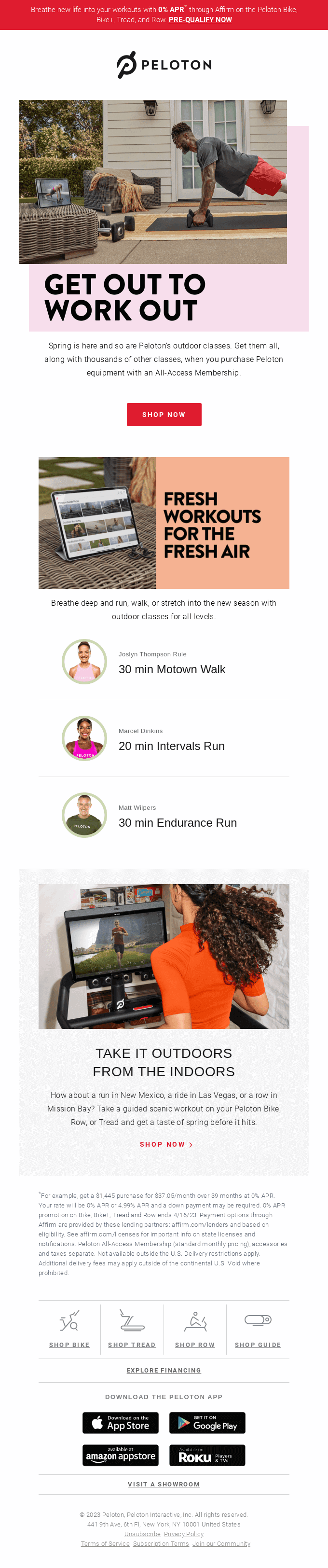 Spring toward your goals with Peloton