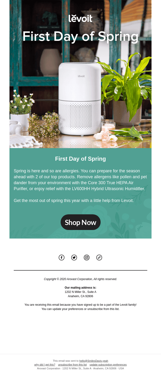 Start Spring Fresh with Levoit 💐