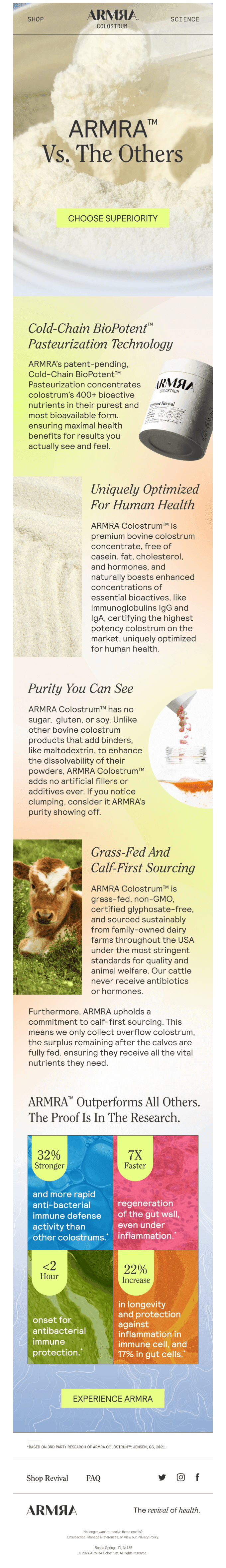 Superior Colostrum For Superior Benefits