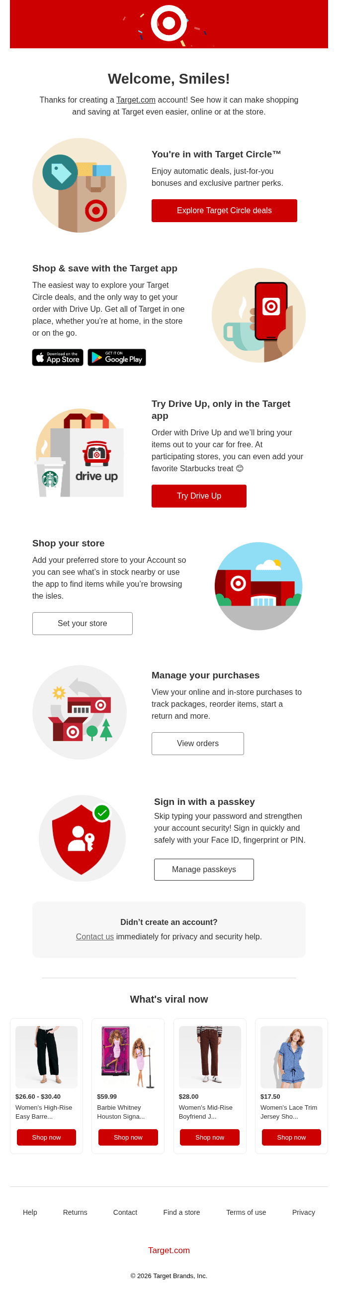 Welcome to Target!