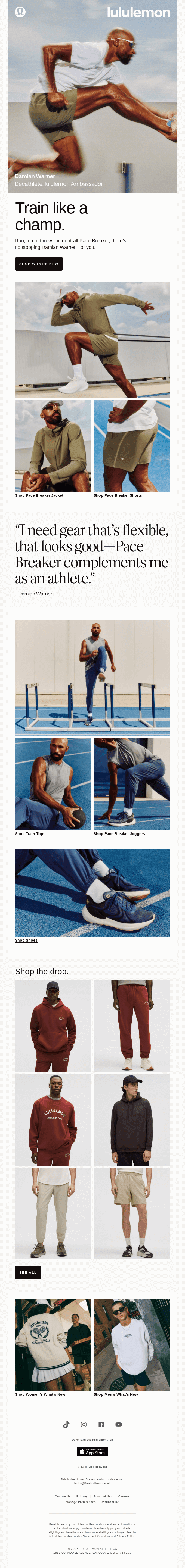Ten events. One new Pace Breaker kit.