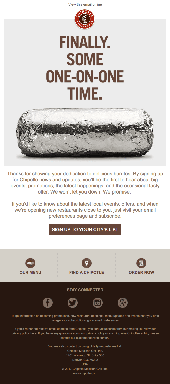 The Best Tasting Email You’ll Receive