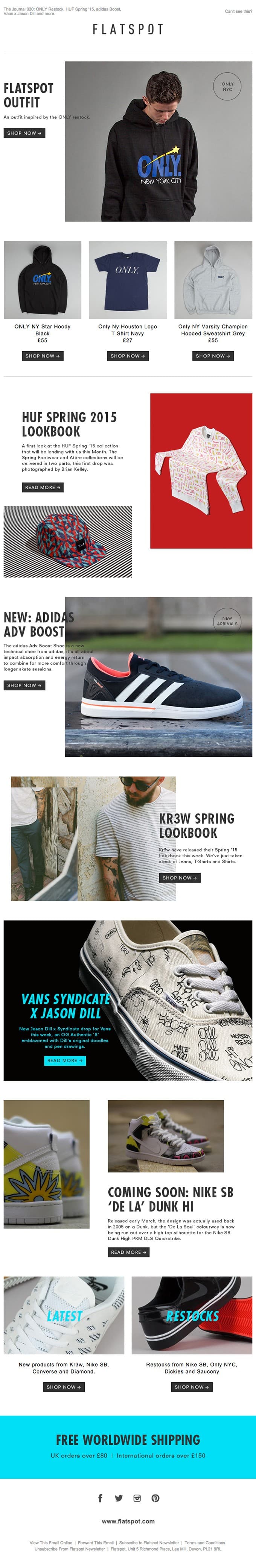 The Journal 030: ONLY Restock, HUF Spring ’15, adidas Boost, Vans x Jason Dill and more.