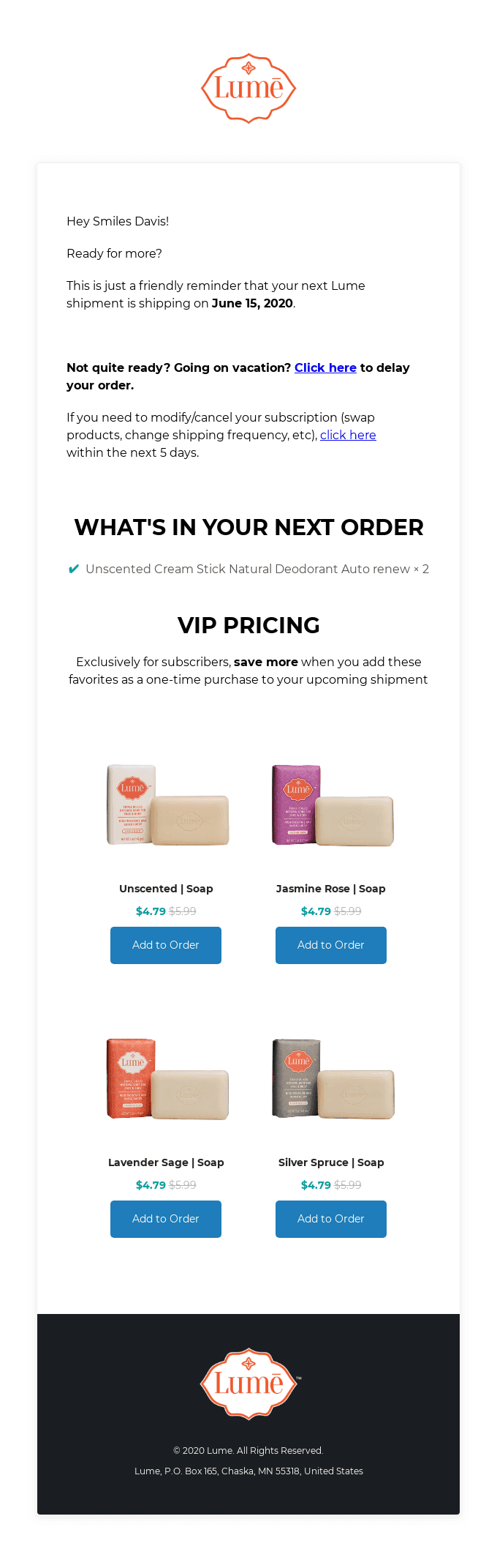 Upcoming shipment on June 15, 2020 (+VIP Prices for Soap)