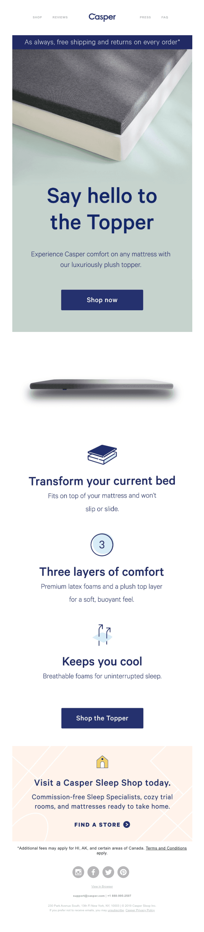 Upgrade your mattress with our new Topper.