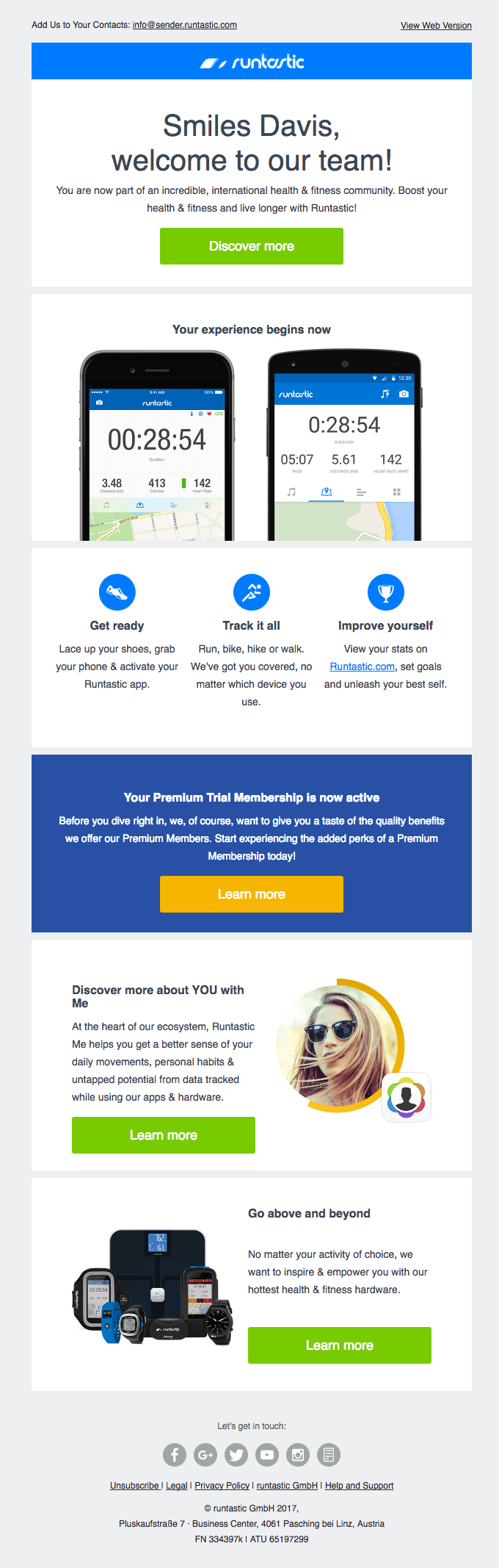 Welcome: We’re excited to get to know you