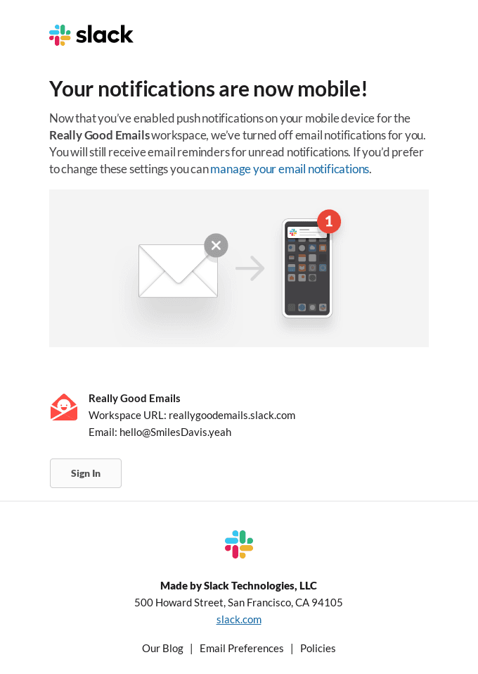 Your notifications are now mobile